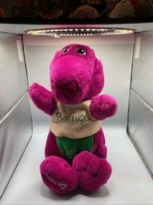 Vintage Barney The Dinosaur 13” Plush 1992 Lyons Group Purple Plush + T-Shirt