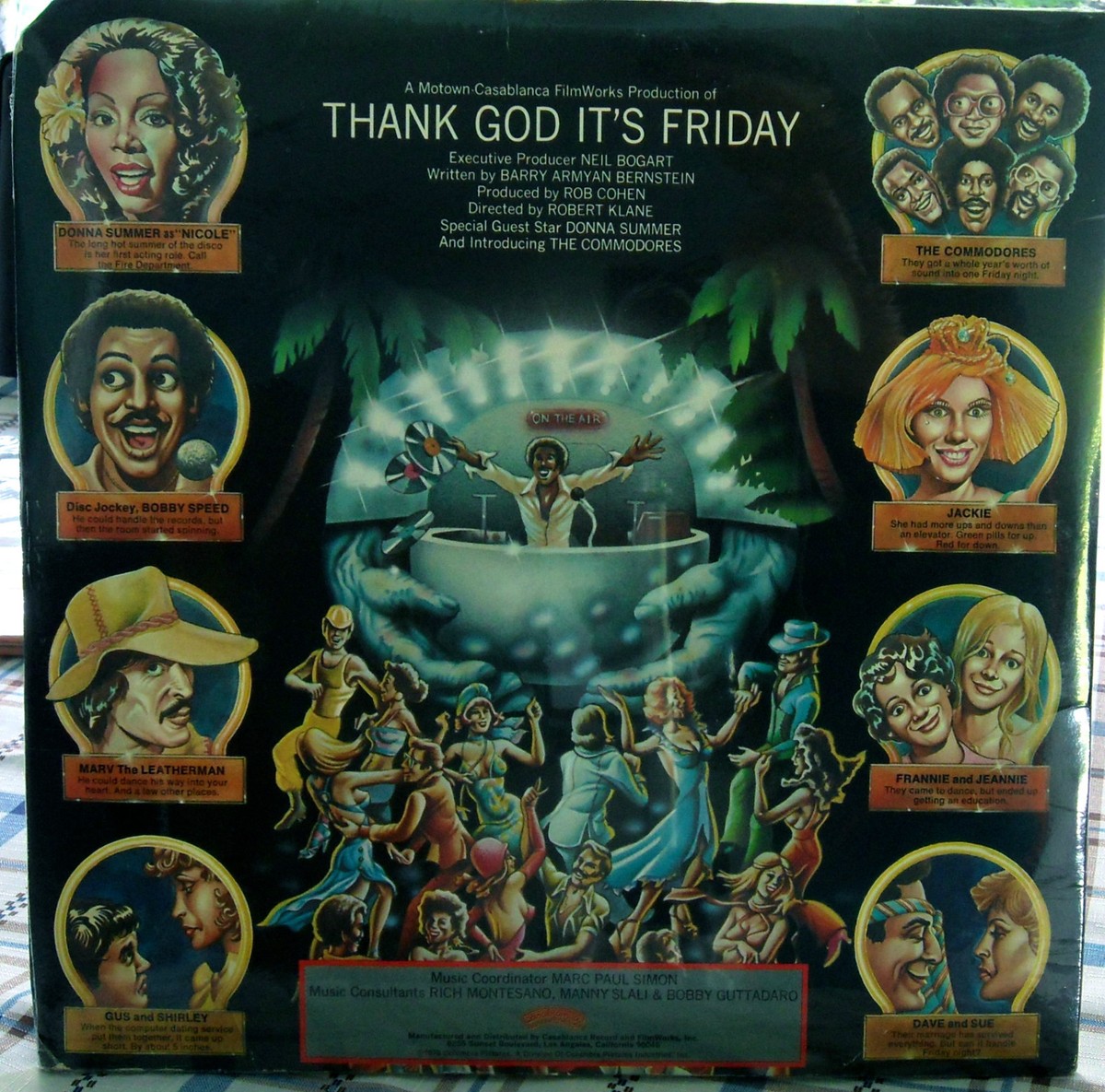 THANK GOD IT'S FRIDAY TGIF SOUNDTRACK 2 LP DONNA SUMMER COMMODORES