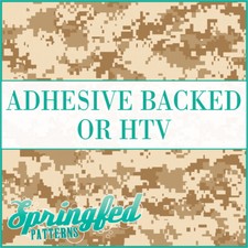 Digital Camo In Brown Adhesive Vinyl Or Htv Heat Transfer Desert Camo Print