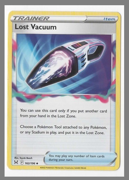 Lost Vacuum 162/196 UC Lost Origin Pokemon TCG NM US Seller FREE SHIPPING