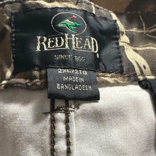 RedHead Mens Camo Hunting Cargo Pants SZ 2XL Adj Waist Drawstring Hem Pockets - Picture 7 of 9