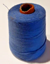 Used Unbranded, Vintage, Giant Spool of Thread, Medium Blue