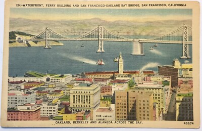 Waterfront Ferry Building San Francisco Oakland Bay Bridge CA Berkeley Alameda