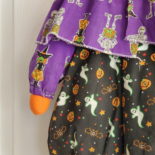 Halloween Testa di Zucca Scaffale Sitter Soffiaggio Stampo Persona Imbottita Fatto a Mano Decorazione Porta - Foto 6 di 11