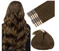 Remy Human Hair Tape in Extensions Honey Brown, 14 Inch, 20pcs, 50g
