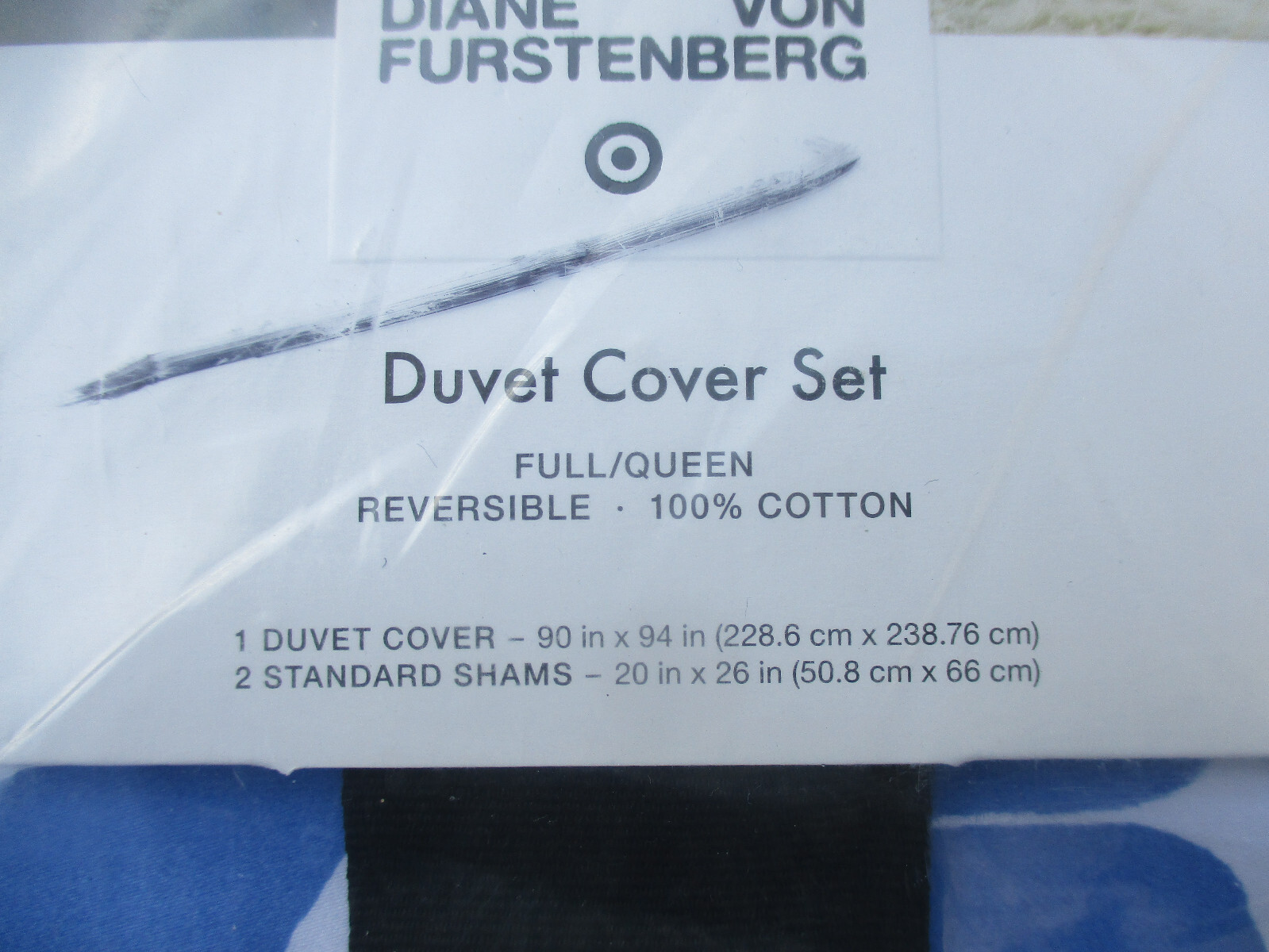 LOT of 2 NWT DVF x TARGET DUVET COVER SET / SHAMS FULL/QUEEN