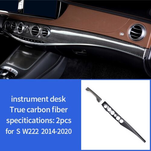 Real Carbon Fiber Interior Trim For Mercedes Benz W222 S Class S320 500 63 65AMG - Picture 23 of 29