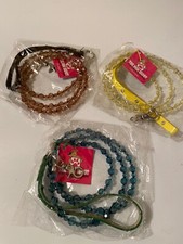 "Paw Depot" Beaded Dog Leashes, Lot of 3, NEW