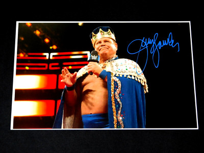 JERRY "THE KING" LAWLER WWE HOF SIGNED 11X17 PHOTO WRESTLING LEGEND