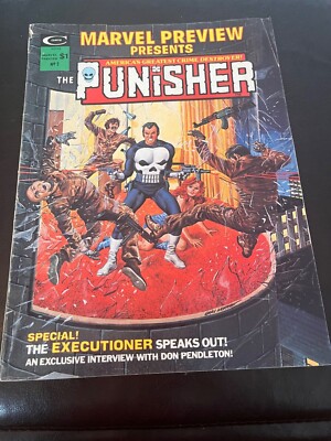 Marvel Preview Presents Punisher No. 2. 1st Dominic Fortune. Punisher Origin.