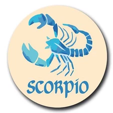 Magnet Me Up Scorpio Zodiac Sign Fridge Magnet Decal, 5 Inch, Cool Collection