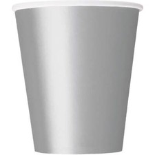 Silver Paper Cups Pack of 8