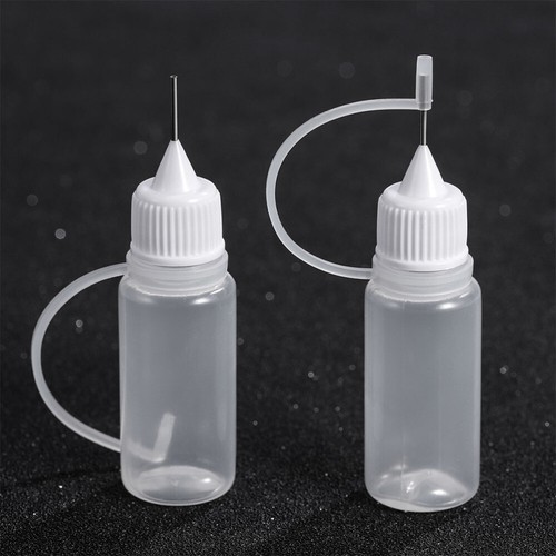 15PCS Needle Tip Glue Bottles Transparent Applicator Sharp Mouthed Empty Bottle - Picture 2 of 12