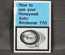 User Manual for Honeywell Auto/Strobonar 770 Flash Photo Brochure 26 Pages