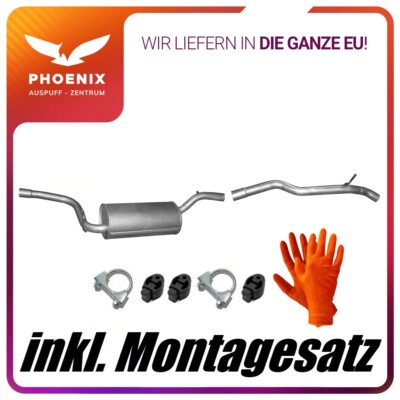   für Ford Focus MK3 1.0 EcoBoost 2012-2020 Auspuff Mittelschalldämpfer+Endrohr