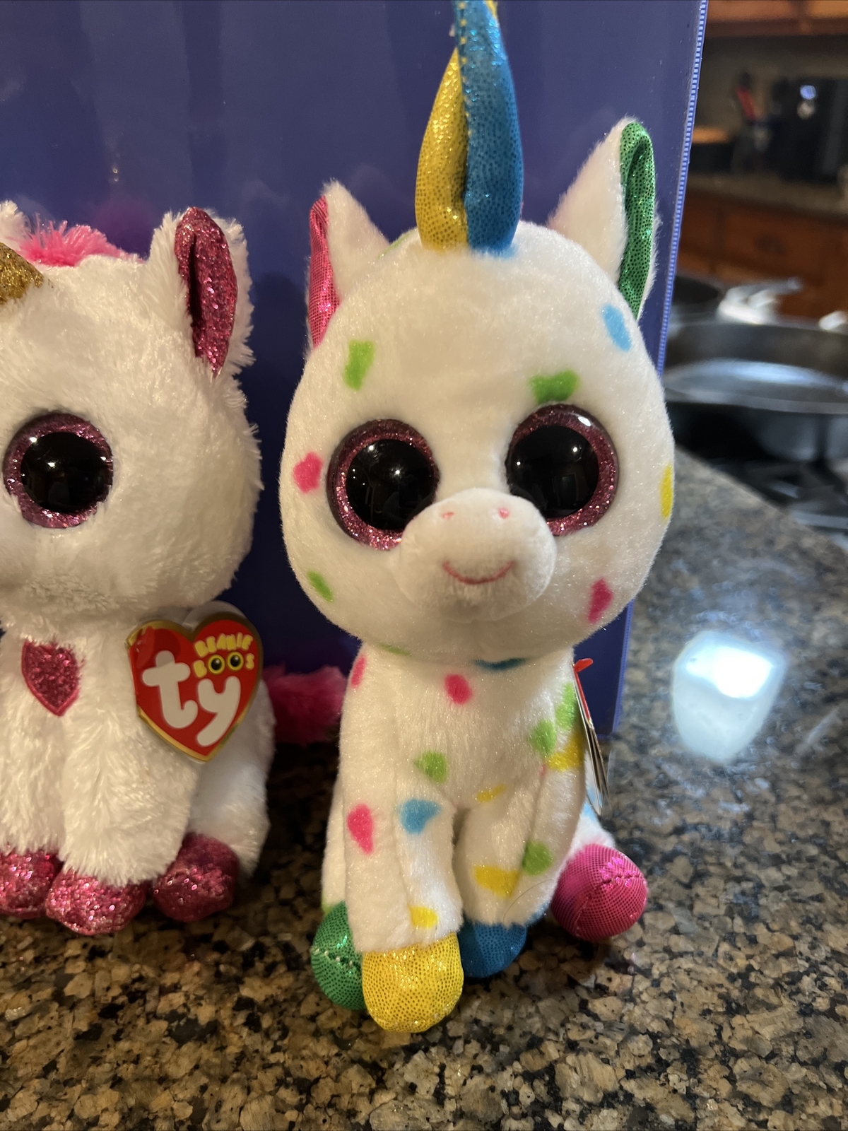 Lot Of 3 TY BEANIE BOOS Cherie, Harmonie &amp; Pixy UNICORN 6" Inch NWT ...