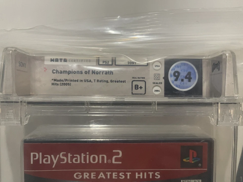 PS2 PlayStation 2 Champions Of Norrath Factory Sealed WATA Graded 9.4 - B+ Seal - Image 4 of 4