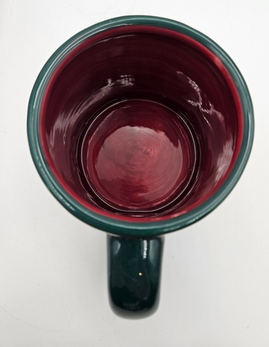 Pair of Ceramic Red & Green Apple Coffee Cups Mugs Country Decor - Picture 7 of 15