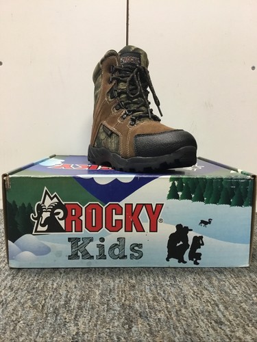 New Kids Rocky 3710 800G Brown/Camo Hunting Boots Size 9.5 Medium - Picture 3 of 7