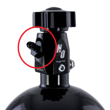 00-34001 Nitrous Outlet -4 An Billet Nitrous Bottle Valve Fitting Nipple Black