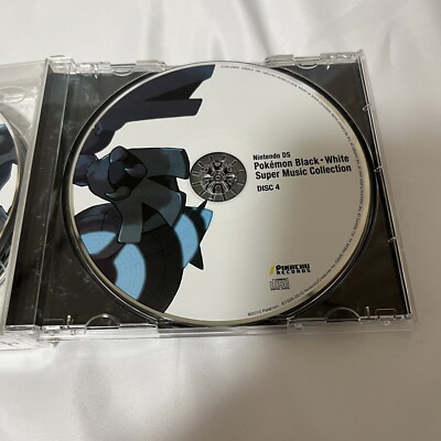 Pokemon Black White Super Music Collection Soundtrack CD 4-Disc