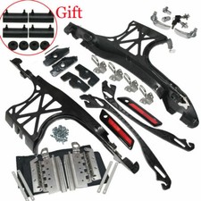 Black Cover One Touch Saddlebag Latch Lids Ha...