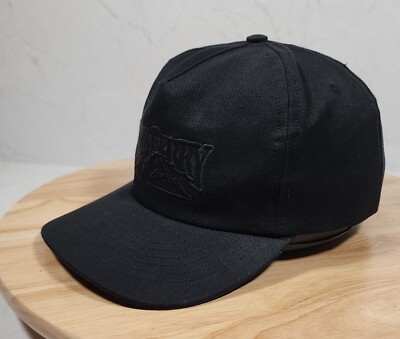 Strawberry Mountain Snapback Hat Cap Adjustable Jet Black