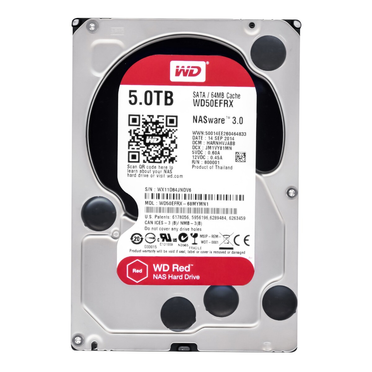 Western Digital Red 5TB (WD50EFRX) NAS for sale online | eBay