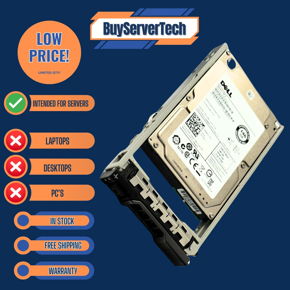 X162K 0X162K 146GB 15K 2.5" SAS 6Gb/s Dell HDD | ST9146852SS | 0 Hours | R-Serie - Image 2 of 4