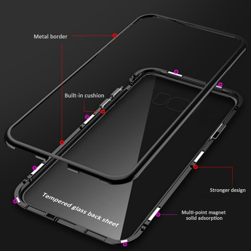 Back Magnetic Adsorption Metal Phone Case for Samsung Galaxy S10 Plus S10E - 第 4/16 張圖片