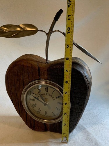 Tabletop Vintage Colonial Clock Co. Apple Kitchen Office Home Decor 3674 - Picture 10 of 12