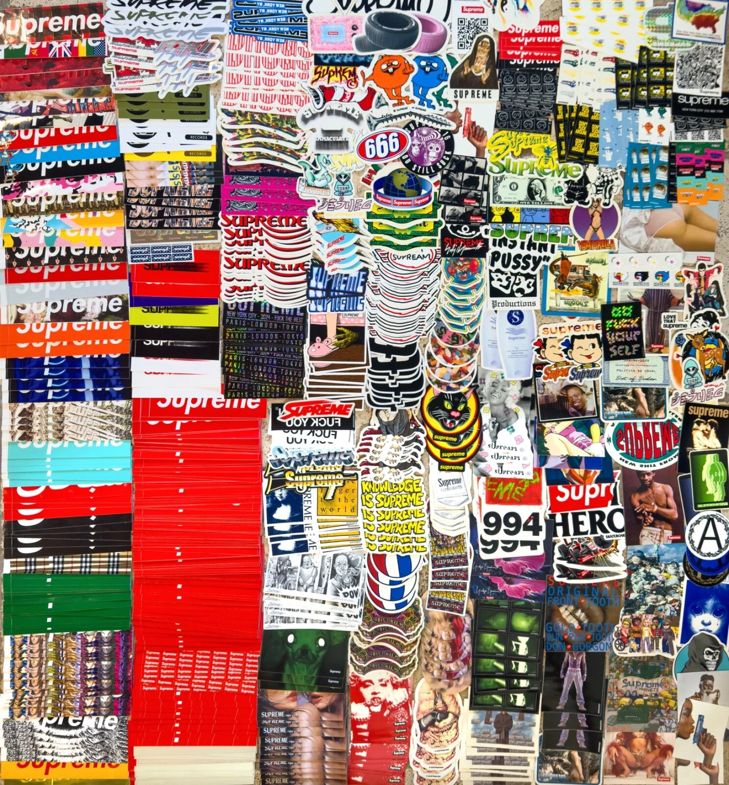 Stickers Supreme 2003 2025   25% de réduction lorsque vous achetez 4+ autocollants !!!