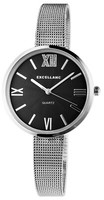 Damen Armbanduhr Schlichte Frauen Uhr Girl Analog Watch Mesharmband Excellanc