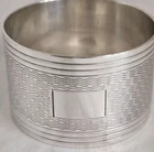 Antique sterling silver napkin ring. Birmingham 1920. By Edwin Joseph Houlston
