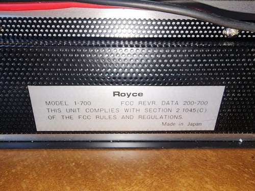 Vintage 1975 Royce Model 1 700 Deluxe VHF FM Marine Radio Telephone Transceiver - Zdjęcie 8 z 17