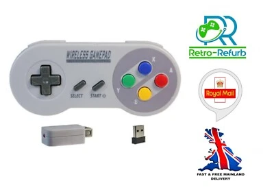 SNES Wireless Controller 2.4GHZ For SNES NES Classic MINI PC Raspberry Pi USB