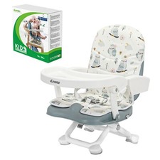 Seggiolone portatile e regolabile con vassoio rimovibile per bambini dai 6 mesi