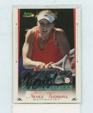NICOLE VAIDISOVA 2008 Ace Authentic Match Point Tennis #18 Auto Autograph