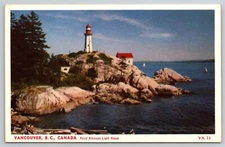 Vancouver B.C. Canada Point Atkinson Light House Postcard UNPOSTED