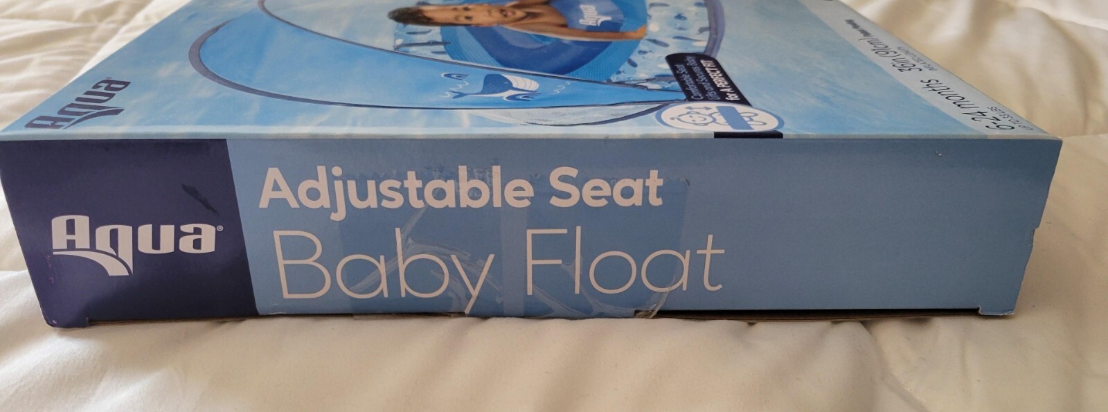 Aqua Leisure Adjustable Seat Baby Pool Float w/ Retractable Canopy, 6-24 months