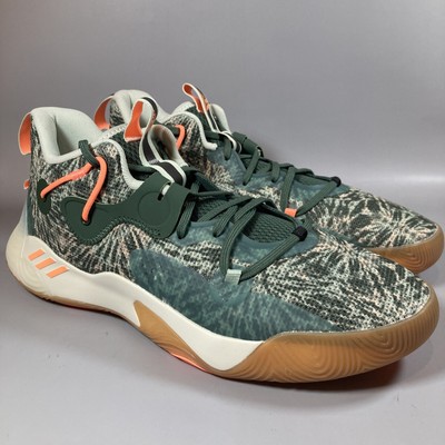 Size 12 Adidas Harden Stepback Green Oxide Beam Orange Off White GZ7240 
