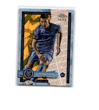 2024 Topps Chrome MLS Sapphire Julian Fernandez Gold Refractor 44/50 Rookie RC