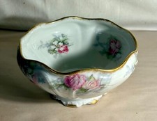 Haviland Limoges France Floral  Gold 3 1/4" Rose Bowl