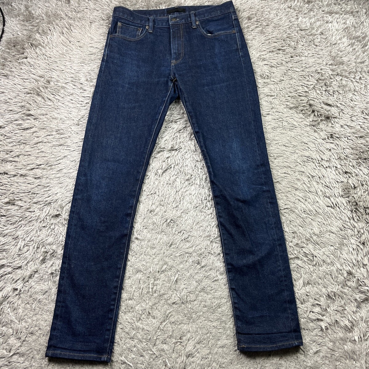 【希少】ユニクロ ALL MADE IN JAPAN JEANS W34 UNIQLO Selvedge Jeans 32x34 Kaihara Japanese Denim Slim Fit