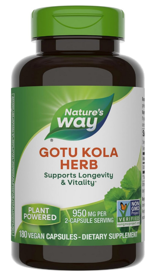 Nature's Way Gotu Kola Herb - 180 Vegan Capsules