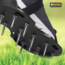 Lawn Aerator Aerating Shoes Sandals 13 x 5cm Spikes Per Shoe Garden Grass Care