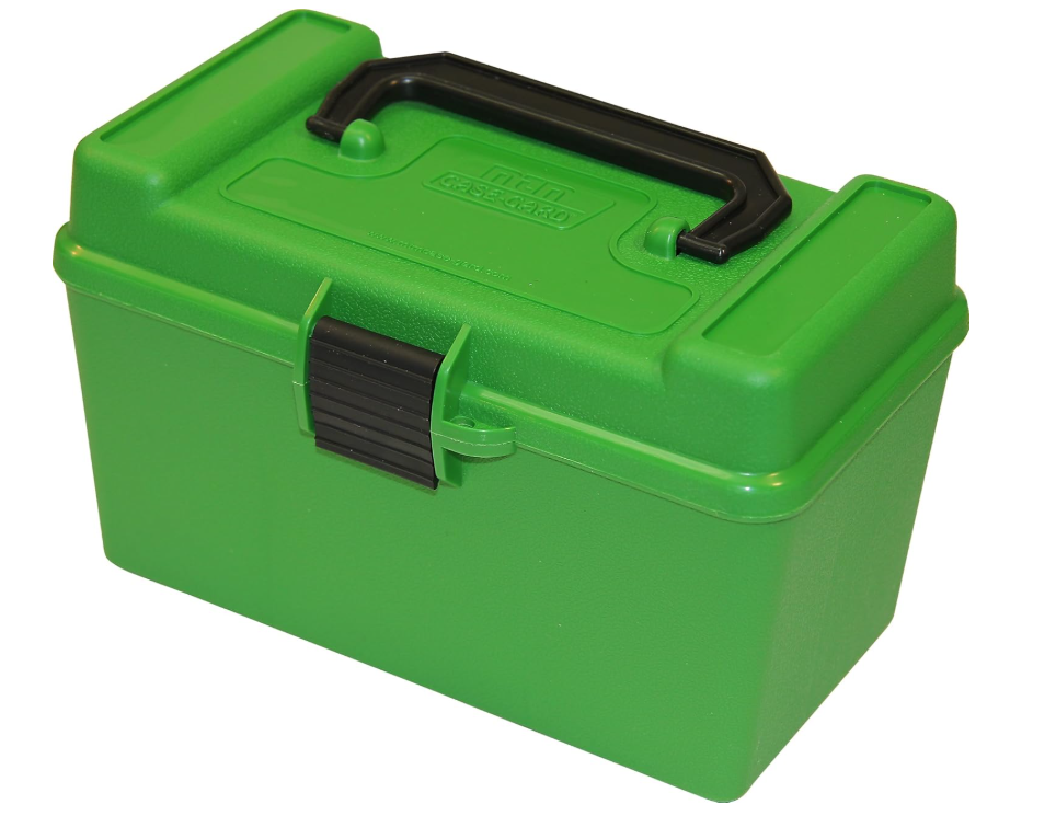 MTM H50-R-MAG Deluxe 50-Round Rifle Ammo Box 300 Win Mag 30-30 375 H&H 7mm Rem