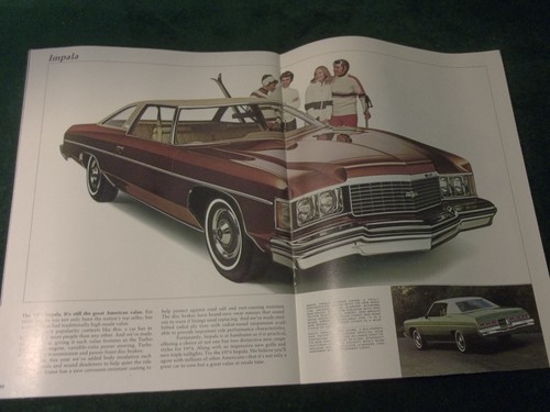 MINT CHEVROLET 1974 CHEVY IMPALA CAPRICE BELAIR SALES BROCHURE NEW (BOX 384) NOS - Picture 4 of 5