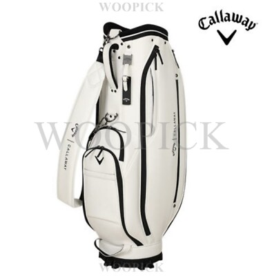Callaway 2025モデル　ゴルフウエア　Ｍサイズ ホワイト Callaway（キャロウェイ） CLWYロゴ スムース モックネック 長袖シャツ