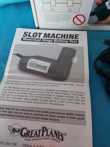 Great Planes Slot Machine Motorized Hinge Slotting Tool - Picture 2 of 4